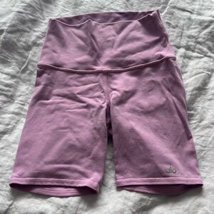 ALO pink bike shorts